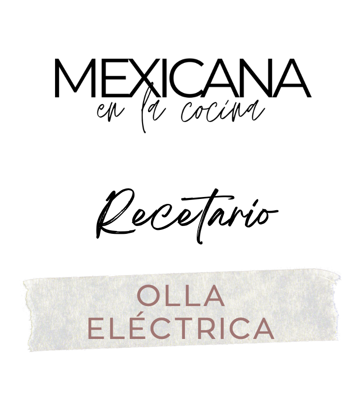 Recetario Olla Eléctrica